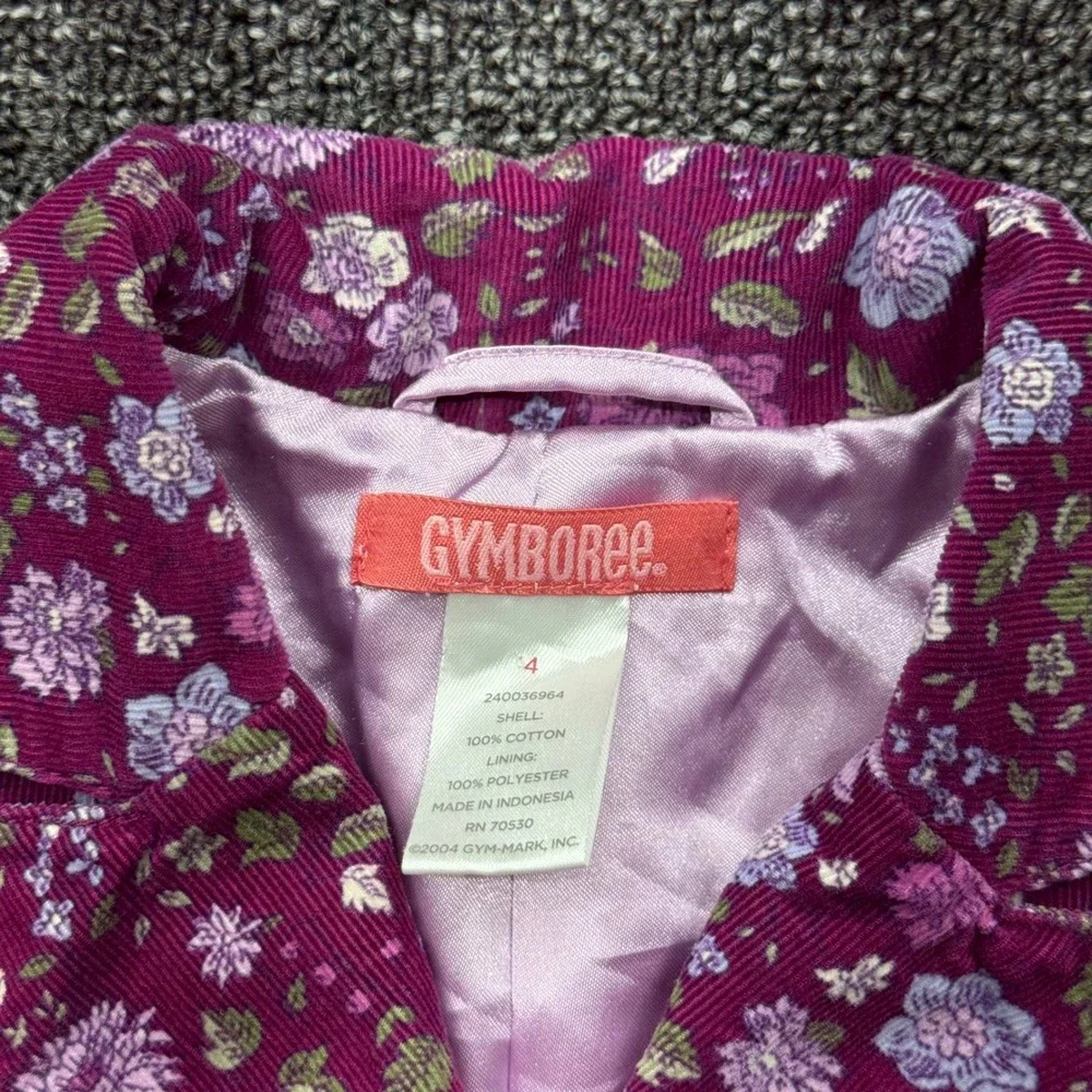 Gymboree corduroy floral